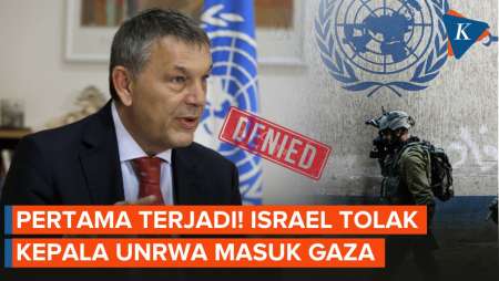 Kepala UNRWA Ditolak Israel Masuk Gaza untuk Pertama Kalinya