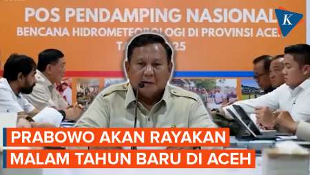 Prabowo Bakal Rayakan Malam Tahun Baru Bareng Warga Aceh