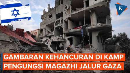 Kondisi Kamp Pengungsi di Gaza yang Luluh Lantak Usai Diserang Israel