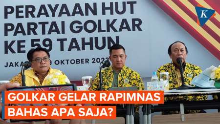 Golkar Beberkan Pembahasan Rapimnas, Bahas Cawapres Prabowo?