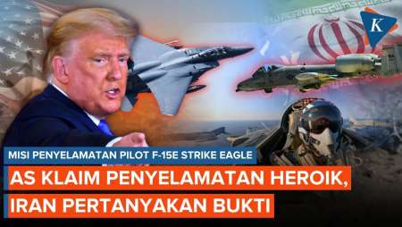 Bak Film Hollywood! Iran Pertanyakan Klaim AS Misi Penyelamatan Pilot Jet Tempur F-15E