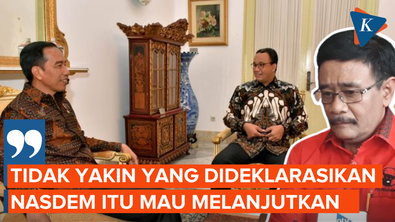 PDI-P Ragukan Anies Mau Lanjutkan Program Jokowi