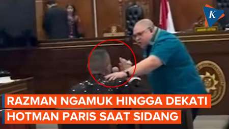 Sidang Ricuh, Razman Nasution Ngamuk hingga Dekati Hotman Paris