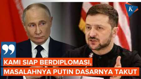 Siap Bertemu untuk Akhiri Perang, Zelensky Sebut Putin Takut Bicara Dengannya