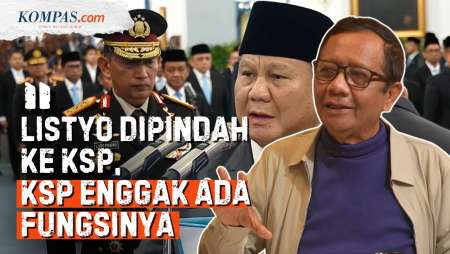 Mahfud MD Sebut Prabowo "Cerdik" Geser Listyo Sigit Ke KSP, Sorot Wantimpres Langgar Undang-undang?