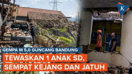 Kronologi Siswa SD Tewas Usai Gempa M 5,0 di Bandung, Sempat Kejang dan Jatuh