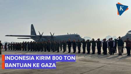 Indonesia Kirim 800 Ton Bantuan ke Gaza, Akan Diterjunkan dari Udara