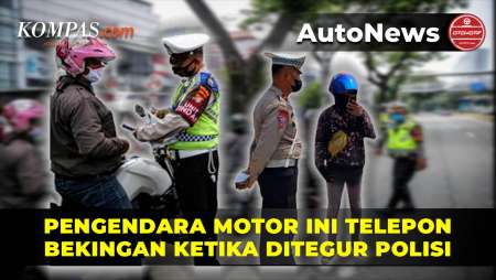 Video Pengendara Motor Ditegur Polisi, Malah Telepon Bekingan