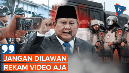 Prabowo: Kalau Ada Aparat Tidak Beres, Langsung Video Jangan Dilawan