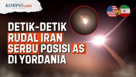Detik-detik Gelegar Rudal Iran Meluncur Ke Pangkalan AS Di Yordania