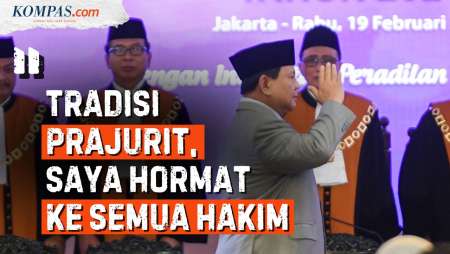 [FULL] Pidato Prabowo di Acara MA: Saya Ingin Hormat ke Seluruh Hakim RI