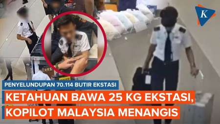 Detik-detik Pilot Malaysia Ketahuan Bawa 70.114 Butir Ekstasi Ke Indonesia