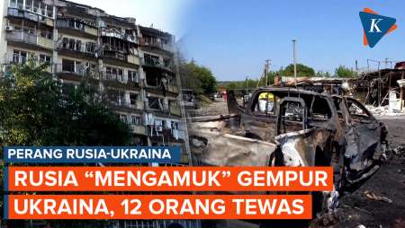 Rusia Mengamuk Bombardir Ukraina, Bangunan Hancur, 12 Orang Tewas
