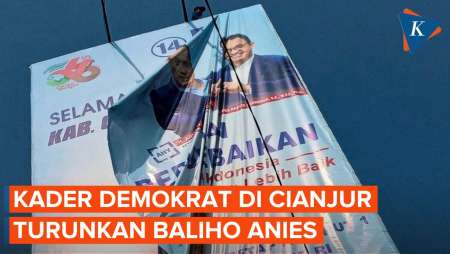 Baliho Anies di Cianjur Juga Diturunkan Kader Demokrat, Kecewa Cak Imin Cawapres