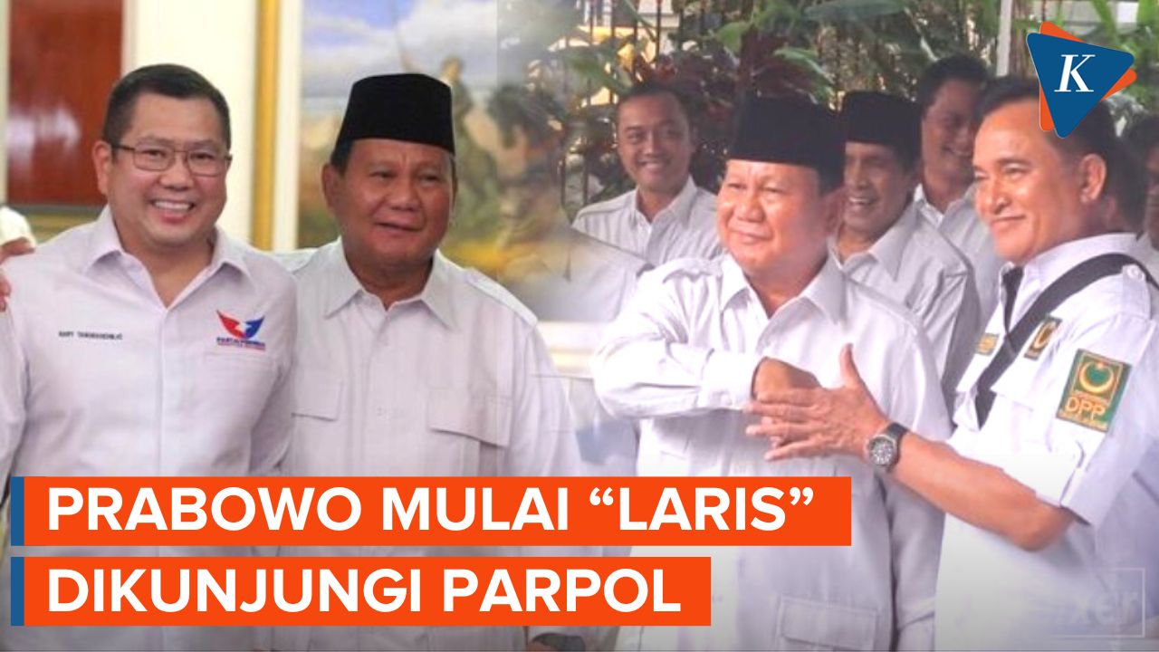 Pasca Mencuat Wacana Koalisi Besar, Prabowo Sibuk Ditemui Ketum Parpol