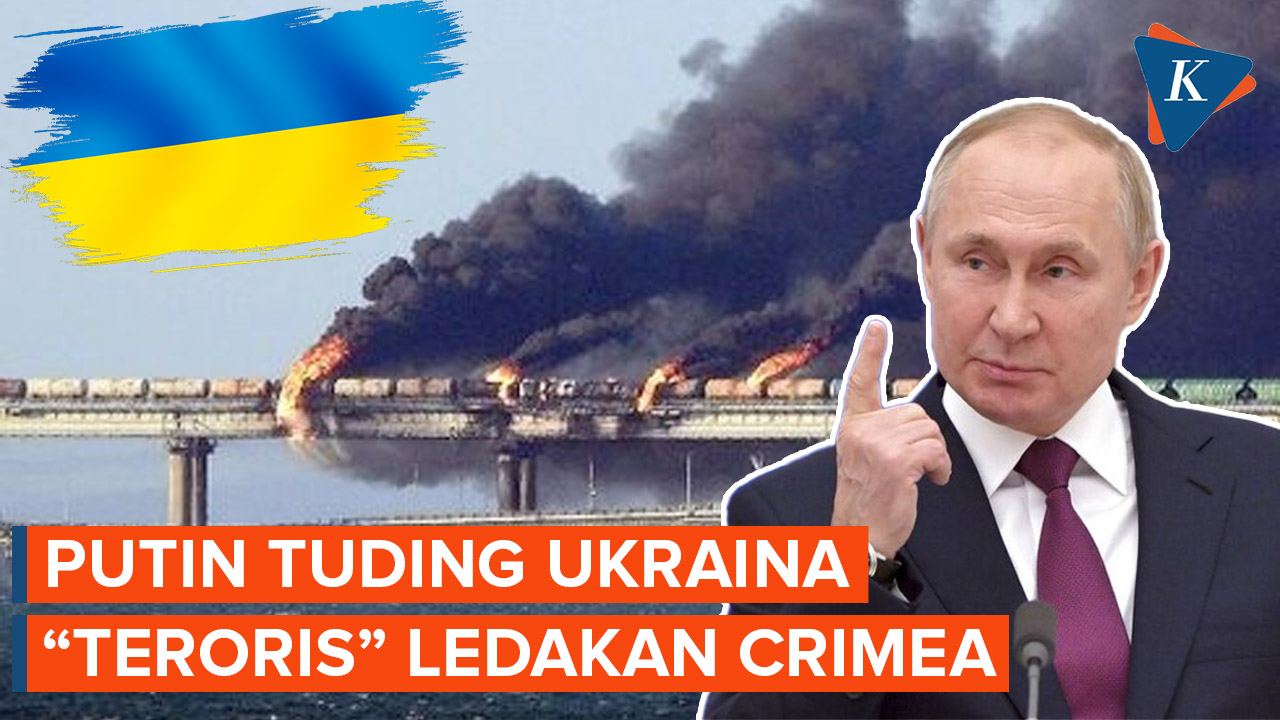 Putin: Ledakan Jembatan di Crimea Adalah 'Aksi Teroris' oleh Ukraina