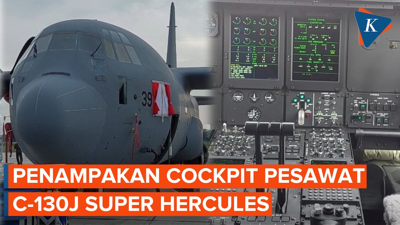 Melihat Langsung Cockpit Pesawat C-130J Super Hercules yang Baru Dibeli Indonesia dari AS