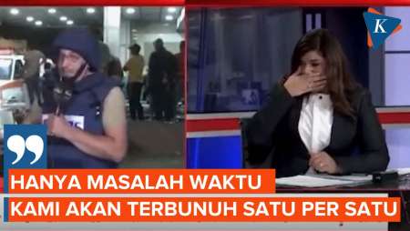 Tangis Kepasrahan Jurnalis TV di Palestina saat Ulas Situasi di…