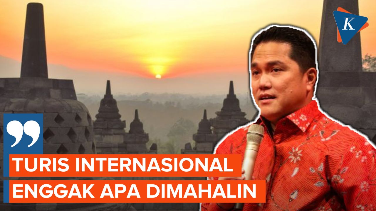 Erick Thohir Ikut Komentari Wacana Kenaikan Harga Tiket Naik Candi Borobudur