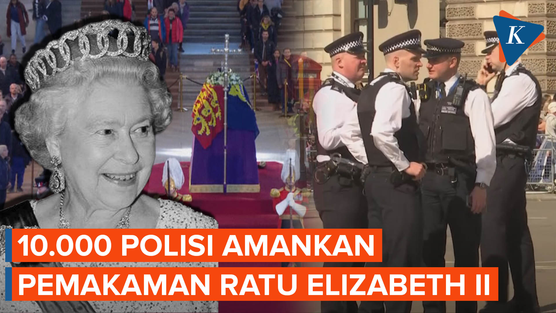 Pengamanan Polisi Super Ketat dalam Pemakaman Ratu Elizabeth II Hari Ini