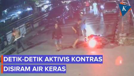 Detik-detik Aktivis KontraS Andrie Yunus Disiram Air Keras, Berteriak Kesakitan