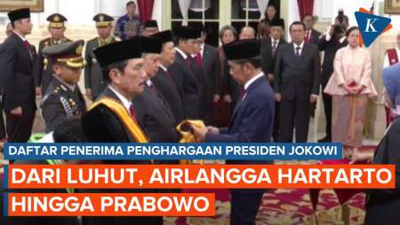 Daftar Tokoh Penerima Penghargaan Presiden Jokowi, Dari Luhut hingga Prabowo