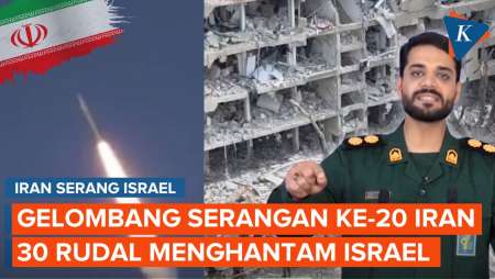 Gelombang Serangan Iran Hantam Israel! 30 Rudal Jatuh di Tel Aviv hingga Haifa