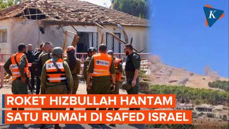 Penampakan Roket-roket Hizbullah yang Mendarat di Kota Safed Israel