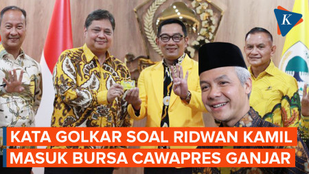 Jawaban Golkar soal Ridwan Kamil Masuk Radar Cawapres Ganjar