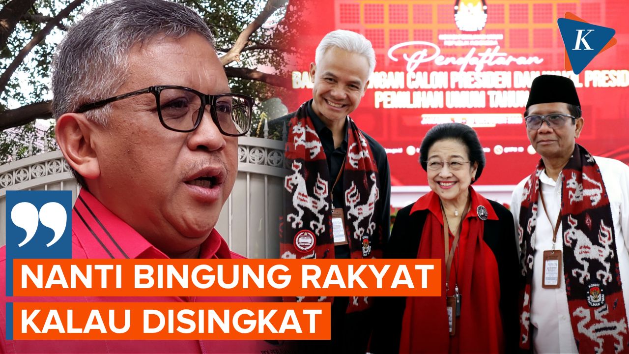 Ditanya Soal Singkatan Duet Ganjar-Mahfud, Hasto: Di TPS Enggak Disingkat