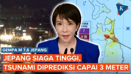 Respons Kilat PM Takaichi Setelah Gempa M 7,6 Guncang Jepang