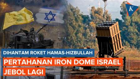 Diserang Roket Hizbullah dan Hamas, Iron Dome Israel Jebol Lagi