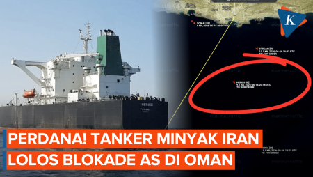 AS Beri “Hadiah” Awal Untuk Iran, Tanker Minyak Teheran Lolos Blokade Di Laut Oman