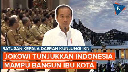 Jokowi Beri Arahan ke Ratusan Kepala Daerah di IKN, Tunjukkan Indonesia Mampu Bangun Ibu Kota