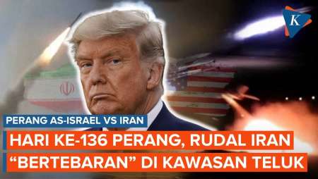 Perang Hari ke-136: Iran Gempur Pangkalan AS di 4 Negara, Hormuz Masih Ditutup