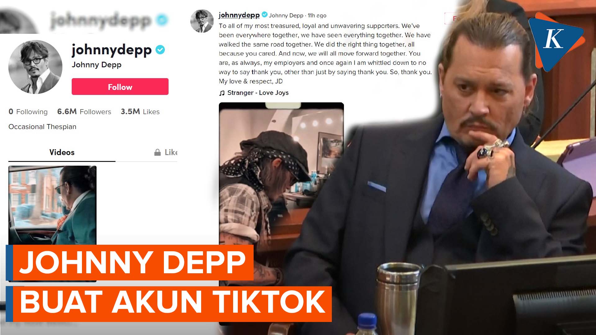 Johnny Depp Bikin Video TikTok untuk Penggemar,  Langsung Dapat 6 Juta Pengikut