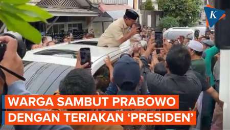 Momen Prabowo Diteriaki 'Presiden' Saat Ziarah ke Makam Habib Kwitang