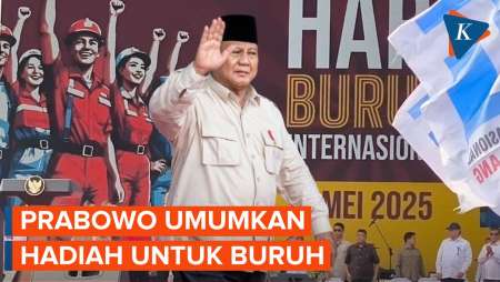 Prabowo Beri Hadiah, Umumkan Dewan Kesejahteraan Buruh Nasional