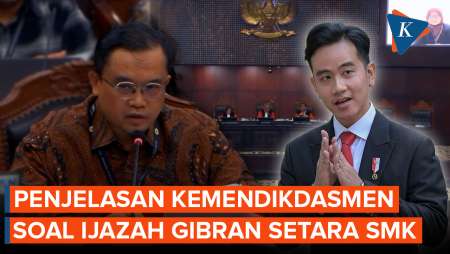 Penjelasan Kemendikdasmen Soal Ijazah Wapres Gibran Setara SMK