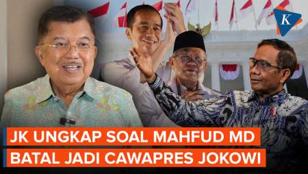 Cerita JK soal Mahfud MD Batal Jadi Cawapres Jokowi