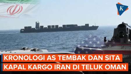 Kronologi AS Tembak Kapal Iran Di Teluk Oman, Peluru Meriam Hantam Ruang Mesin