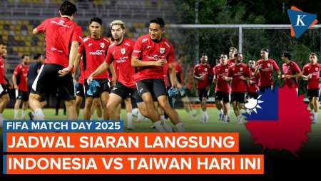 Jadwal Live Streaming Timnas Indonesia Vs Taiwan, Malam Ini 20.30 WIB