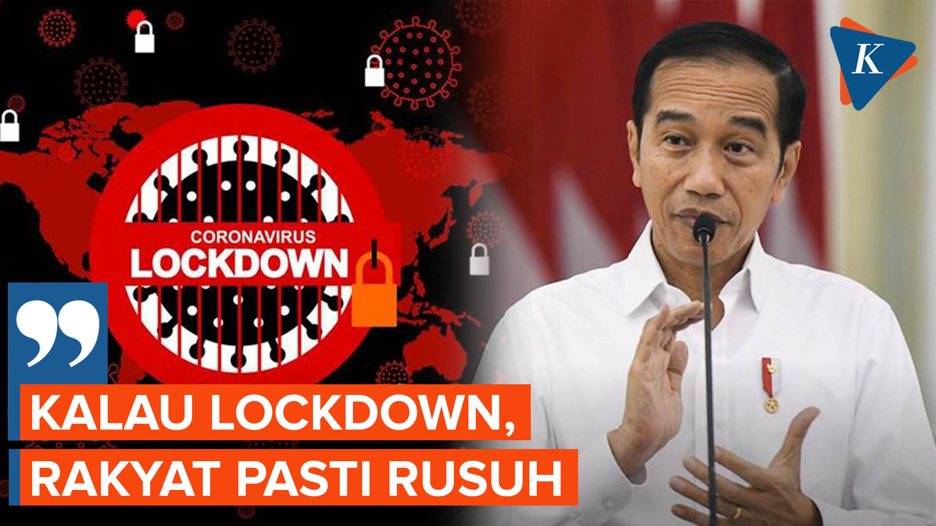 Jokowi Ungkap Alasannya Tak Terapkan Lockdown di Awal Pandemi Covid-19