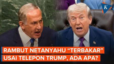 Saat Rambut Netanyahu “Terbakar” Usai Teleponan dengan Trump