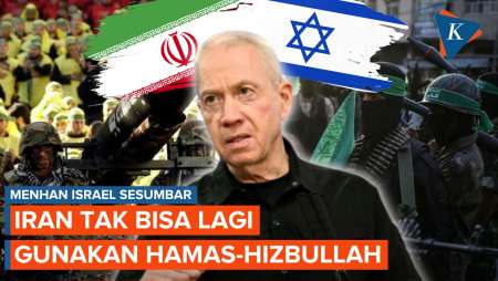 Yoav Gallant Sesumbar, Iran Tak Bisa Lagi Gunakan Hamas dan Hizbullah untuk Melawan Israel