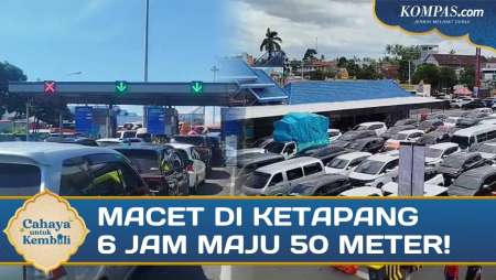 Macet Horor Ketapang: 6 Jam Maju 50 Meter, Pemudik Ngamuk Bunyikan Klakson