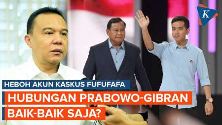 Heboh Akun Fufufafa, Gerindra Sebut Hubungan Prabowo-Gibran Tak Retak