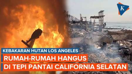 Penampakan Tepi Pantai California Selatan yang Hancur Akibat Kebakaran Hutan