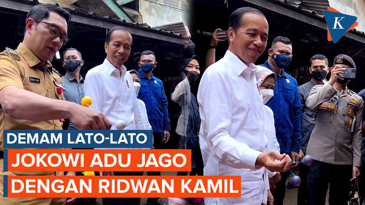 Demam Lato-lato, Presiden Jokowi Adu Jago dengan Ridwan Kamil