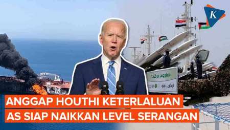 AS Siap Bikin Houthi Kapok, Biden Tak Ragu Naikkan Level Serangan